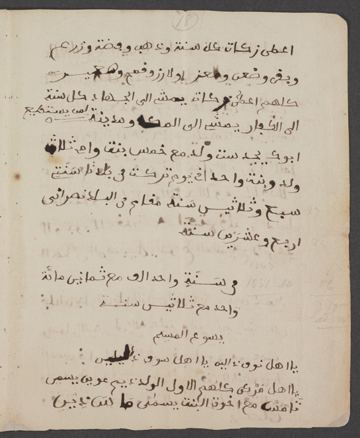 Sa lettre et sa vie : page 20 du manuscrit d’Omar ibn Said