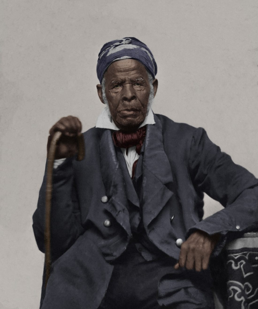 Omar ibn Said, ambrotype, about the 1850s. Unknown photographer.